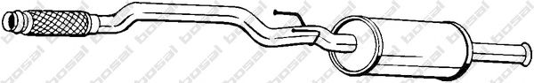 BOSAL 282-611 Предглушитель выхлопных газов для PEUGEOT 407 (Пежо 407) BOSAL 282-611 Предглушитель выхлопных газов для PEUGEOT 407 (Пежо 407)