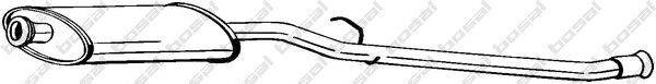 BOSAL 279-851 Средний глушитель выхлопных газов для PEUGEOT 309 II (Пежо 309 2) BOSAL 279-851 Средний глушитель выхлопных газов для PEUGEOT 309 II (Пежо 309 2)