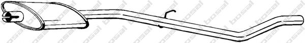 BOSAL 279-761 Средний глушитель выхлопных газов для PEUGEOT 205 II (Пежо 205 2) BOSAL 279-761 Средний глушитель выхлопных газов для PEUGEOT 205 II (Пежо 205 2)