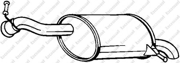 BOSAL 190-025 Глушитель выхлопных газов конечный для PEUGEOT 407 (Пежо 407) BOSAL 190-025 Глушитель выхлопных газов конечный для PEUGEOT 407 (Пежо 407)