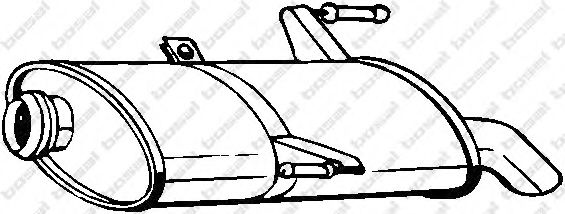 BOSAL 190-875 Глушитель выхлопных газов конечный для PEUGEOT 206 SW (Пежо 206 св) BOSAL 190-875 Глушитель выхлопных газов конечный для PEUGEOT 206 SW (Пежо 206 св)
