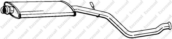 BOSAL 281-609 Средний глушитель выхлопных газов для PEUGEOT 206 (Пежо 206) BOSAL 281-609 Средний глушитель выхлопных газов для PEUGEOT 206 (Пежо 206)