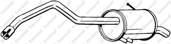 BOSAL 278-707 Глушитель выхлопных газов конечный для RENAULT KANGOO / GRAND KANGOO (Рено Кангу / гранд кангу) BOSAL 278-707 Глушитель выхлопных газов конечный для RENAULT KANGOO / GRAND KANGOO (Рено Кангу / гранд кангу)