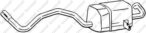 BOSAL 279-569 Глушитель выхлопных газов конечный для RENAULT SCNIC III (Рено Сценик 3) BOSAL 279-569 Глушитель выхлопных газов конечный для RENAULT SCNIC III (Рено Сценик 3)