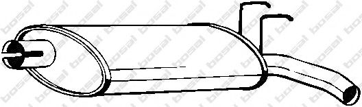 BOSAL 200-177 Глушитель выхлопных газов конечный для RENAULT ESPACE I (Рено Эспаcэ и) BOSAL 200-177 Глушитель выхлопных газов конечный для RENAULT ESPACE I (Рено Эспаcэ и)