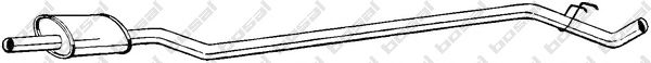 BOSAL 283-971 Средний глушитель выхлопных газов для RENAULT 9 (Рено 9) BOSAL 283-971 Средний глушитель выхлопных газов для RENAULT 9 (Рено 9)