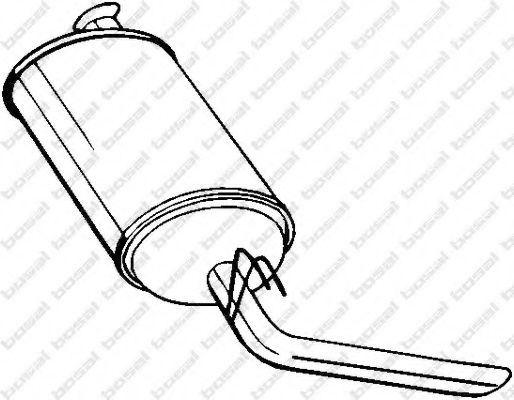 BOSAL 200-971 Глушитель выхлопных газов конечный для RENAULT TRAFIC (Рено Трафик) BOSAL 200-971 Глушитель выхлопных газов конечный для RENAULT TRAFIC (Рено Трафик)
