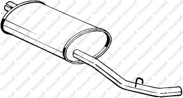 BOSAL 200-961 Глушитель выхлопных газов конечный для RENAULT TRAFIC (Рено Трафик) BOSAL 200-961 Глушитель выхлопных газов конечный для RENAULT TRAFIC (Рено Трафик)