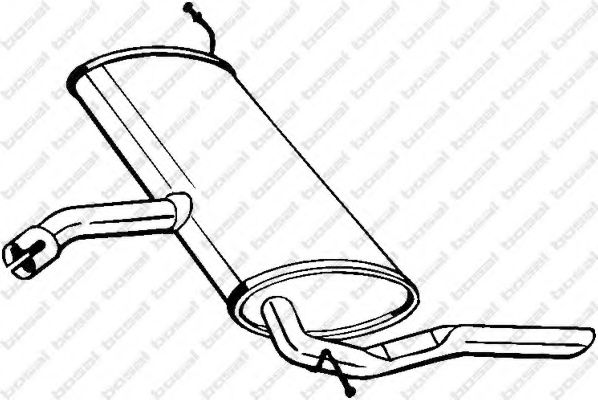 BOSAL 227-035 Глушитель выхлопных газов конечный для SEAT TOLEDO III (Сеат Толедо 3) BOSAL 227-035 Глушитель выхлопных газов конечный для SEAT TOLEDO III (Сеат Толедо 3)