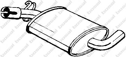 BOSAL 233-407 Средний глушитель выхлопных газов для VOLKSWAGEN JETTA II (Фольксваген Жэтта 2) BOSAL 233-407 Средний глушитель выхлопных газов для VOLKSWAGEN JETTA II (Фольксваген Жэтта 2)
