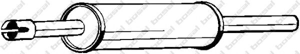 BOSAL 233-303 Средний глушитель выхлопных газов для VOLKSWAGEN JETTA II (Фольксваген Жэтта 2) BOSAL 233-303 Средний глушитель выхлопных газов для VOLKSWAGEN JETTA II (Фольксваген Жэтта 2)