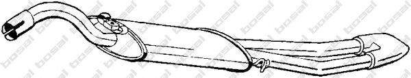 BOSAL 278-069 Глушитель выхлопных газов конечный для SEAT TOLEDO (Сеат Толэдо) BOSAL 278-069 Глушитель выхлопных газов конечный для SEAT TOLEDO (Сеат Толэдо)