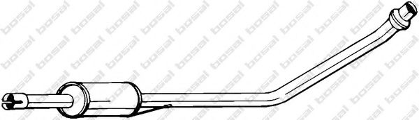 BOSAL 281-235 Средний глушитель выхлопных газов 