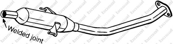 BOSAL 284-571 Средний глушитель выхлопных газов 