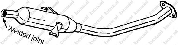 BOSAL 284-573 Средний глушитель выхлопных газов 