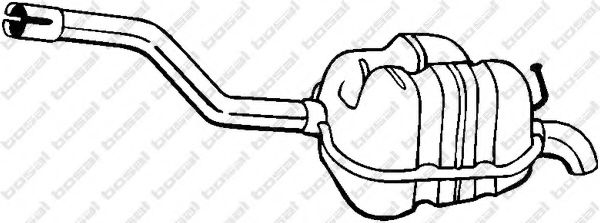 BOSAL 233-161 Глушитель выхлопных газов конечный для VOLKSWAGEN JETTA VI (Фольксваген Джетта 6) BOSAL 233-161 Глушитель выхлопных газов конечный для VOLKSWAGEN JETTA VI (Фольксваген Джетта 6)