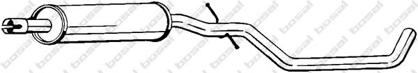 BOSAL 281-911 Средний глушитель выхлопных газов для VOLKSWAGEN GOLF VI (Фольксваген Гольф 6) BOSAL 281-911 Средний глушитель выхлопных газов для VOLKSWAGEN GOLF VI (Фольксваген Гольф 6)