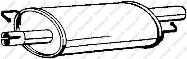 BOSAL 233-577 Средний глушитель выхлопных газов для VOLKSWAGEN T5 CARAVELLE (Фольксваген Т5 каравелла) BOSAL 233-577 Средний глушитель выхлопных газов для VOLKSWAGEN T5 CARAVELLE (Фольксваген Т5 каравелла)