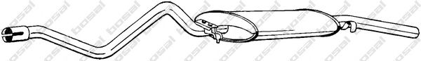 BOSAL 282-205 Глушитель выхлопных газов конечный для VOLKSWAGEN GOLF (Фольксваген Голф) BOSAL 282-205 Глушитель выхлопных газов конечный для VOLKSWAGEN GOLF (Фольксваген Голф)