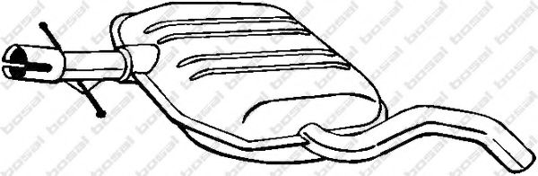 BOSAL 233-689 Средний глушитель выхлопных газов для VOLKSWAGEN VENTO (Фольксваген Венто) BOSAL 233-689 Средний глушитель выхлопных газов для VOLKSWAGEN VENTO (Фольксваген Венто)