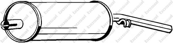BOSAL 233-225 Глушитель выхлопных газов конечный для VOLKSWAGEN SCIROCCO (Фольксваген Сcироccо) BOSAL 233-225 Глушитель выхлопных газов конечный для VOLKSWAGEN SCIROCCO (Фольксваген Сcироccо)