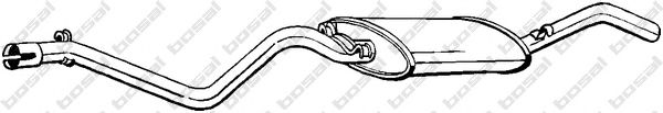 BOSAL 285-307 Глушитель выхлопных газов конечный для VOLKSWAGEN JETTA II (Фольксваген Жэтта 2) BOSAL 285-307 Глушитель выхлопных газов конечный для VOLKSWAGEN JETTA II (Фольксваген Жэтта 2)