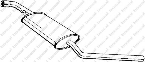 BOSAL 281-603 Средний глушитель выхлопных газов для VOLKSWAGEN T4 MULTIVAN (Фольксваген Т4 мултиvан) BOSAL 281-603 Средний глушитель выхлопных газов для VOLKSWAGEN T4 MULTIVAN (Фольксваген Т4 мултиvан)