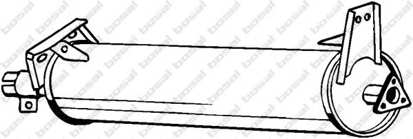 BOSAL 233-261 Средний глушитель выхлопных газов для VOLKSWAGEN T3 CARAVELLE (Фольксваген Т3 cараvэллэ) BOSAL 233-261 Средний глушитель выхлопных газов для VOLKSWAGEN T3 CARAVELLE (Фольксваген Т3 cараvэллэ)