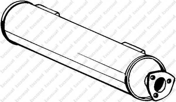 BOSAL 233-525 Глушитель выхлопных газов конечный для VOLKSWAGEN T3 CARAVELLE (Фольксваген Т3 cараvэллэ) BOSAL 233-525 Глушитель выхлопных газов конечный для VOLKSWAGEN T3 CARAVELLE (Фольксваген Т3 cараvэллэ)