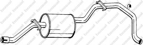 BOSAL 285-413 Глушитель выхлопных газов конечный для VOLKSWAGEN CADDY I (Фольксваген Cаддъ и) BOSAL 285-413 Глушитель выхлопных газов конечный для VOLKSWAGEN CADDY I (Фольксваген Cаддъ и)