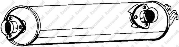 BOSAL 233-555 Средний глушитель выхлопных газов для VOLKSWAGEN LT 28-50 (Фольксваген Лт 28-50) BOSAL 233-555 Средний глушитель выхлопных газов для VOLKSWAGEN LT 28-50 (Фольксваген Лт 28-50)