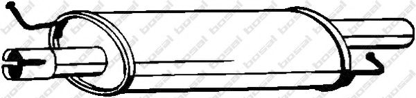BOSAL 233-575 Средний глушитель выхлопных газов для VOLKSWAGEN T5 CARAVELLE (Фольксваген Т5 каравелла) BOSAL 233-575 Средний глушитель выхлопных газов для VOLKSWAGEN T5 CARAVELLE (Фольксваген Т5 каравелла)