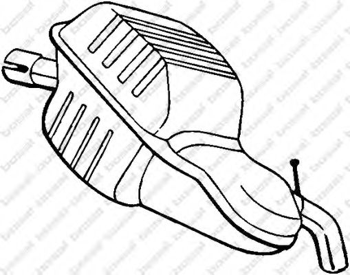 BOSAL 235-143 Глушитель выхлопных газов конечный для VOLVO V70 II (Вольво V70 2) BOSAL 235-143 Глушитель выхлопных газов конечный для VOLVO V70 II (Вольво V70 2)