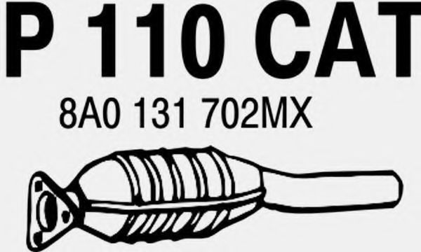 FENNO P110CAT Катализатор для AUDI 80 (Ауди 80) FENNO P110CAT Катализатор для AUDI 80 (Ауди 80)