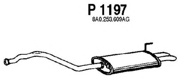 FENNO P1197 Глушитель выхлопных газов конечный для AUDI 90 (Ауди 90) FENNO P1197 Глушитель выхлопных газов конечный для AUDI 90 (Ауди 90)