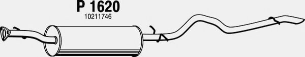 FENNO P1620 Средний глушитель выхлопных газов для PONTIAC (Понтиак) FENNO P1620 Средний глушитель выхлопных газов для PONTIAC (Понтиак)
