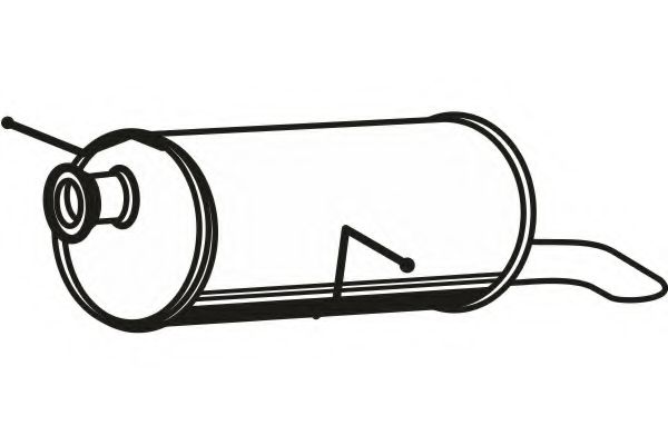 FENNO P1701 Глушитель выхлопных газов конечный для CITROËN C4 II (CитроËн С4 2)