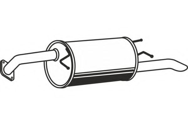 FENNO P1976 Глушитель выхлопных газов конечный для DAEWOO LACETTI (Дэу Лачетти)