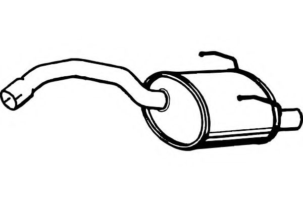 FENNO P2258 Глушитель выхлопных газов конечный для FIAT 500 (Фиат 500) FENNO P2258 Глушитель выхлопных газов конечный для FIAT 500 (Фиат 500)