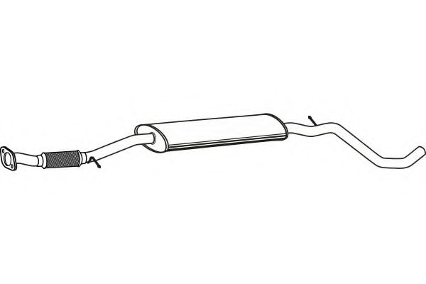 FENNO P2283 Средний глушитель выхлопных газов для FIAT 500 C (Фиат 500 c) FENNO P2283 Средний глушитель выхлопных газов для FIAT 500 C (Фиат 500 c)
