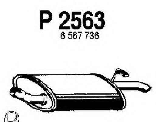 FENNO P2563 Глушитель выхлопных газов конечный для FORD (Форд) FENNO P2563 Глушитель выхлопных газов конечный для FORD (Форд)
