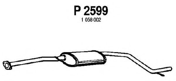 FENNO P2599 Средний глушитель выхлопных газов для FORD MONDEO (Форд Мондэо) FENNO P2599 Средний глушитель выхлопных газов для FORD MONDEO (Форд Мондэо)