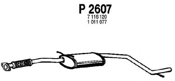 FENNO P2607 Средний глушитель выхлопных газов для FORD MONDEO (Форд Мондэо) FENNO P2607 Средний глушитель выхлопных газов для FORD MONDEO (Форд Мондэо)