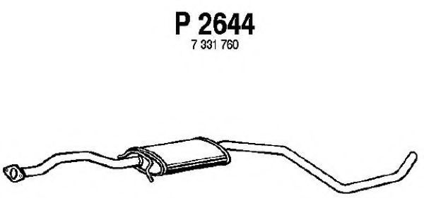 FENNO P2644 Средний глушитель выхлопных газов для FORD (Форд) FENNO P2644 Средний глушитель выхлопных газов для FORD (Форд)