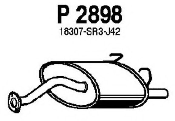 FENNO P2898 Глушитель выхлопных газов конечный для HONDA CIVIC VI (Хонда Цивик 6) FENNO P2898 Глушитель выхлопных газов конечный для HONDA CIVIC VI (Хонда Цивик 6)