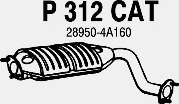 FENNO P312CAT Катализатор для KIA SORENTO I (Киа Соренто 1) FENNO P312CAT Катализатор для KIA SORENTO I (Киа Соренто 1)