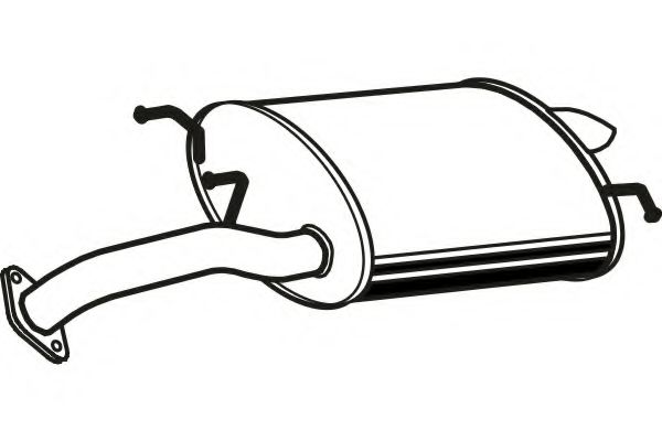 FENNO P3152 Глушитель выхлопных газов конечный для KIA CERATO (Киа Cэрато)