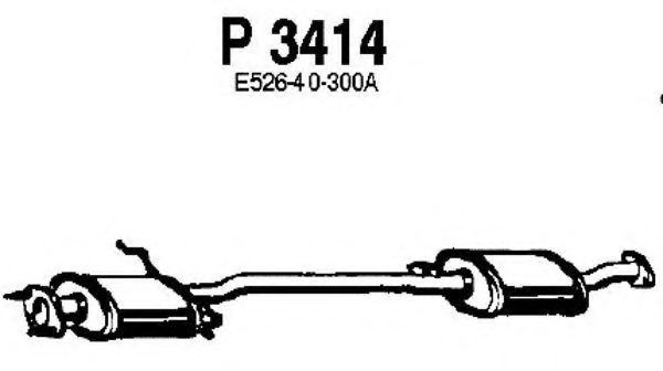 FENNO P3414 Средний глушитель выхлопных газов для MAZDA 323 III (Мазда 323 3) FENNO P3414 Средний глушитель выхлопных газов для MAZDA 323 III (Мазда 323 3)