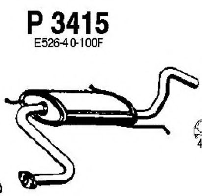 FENNO P3415 Средний глушитель выхлопных газов для MAZDA 323 III (Мазда 323 3) FENNO P3415 Средний глушитель выхлопных газов для MAZDA 323 III (Мазда 323 3)