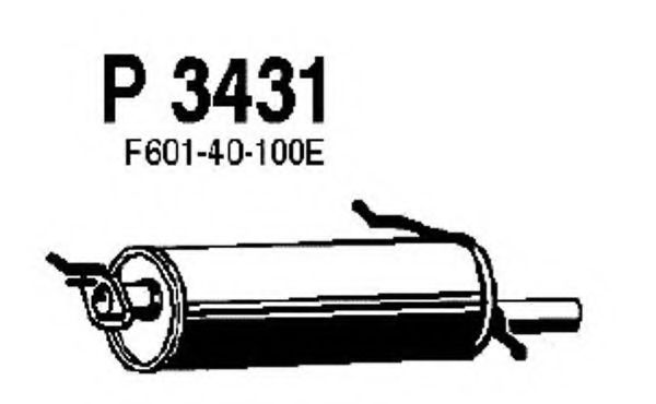 FENNO P3431 Глушитель выхлопных газов конечный для MAZDA 626 II (Мазда 626 2) FENNO P3431 Глушитель выхлопных газов конечный для MAZDA 626 II (Мазда 626 2)